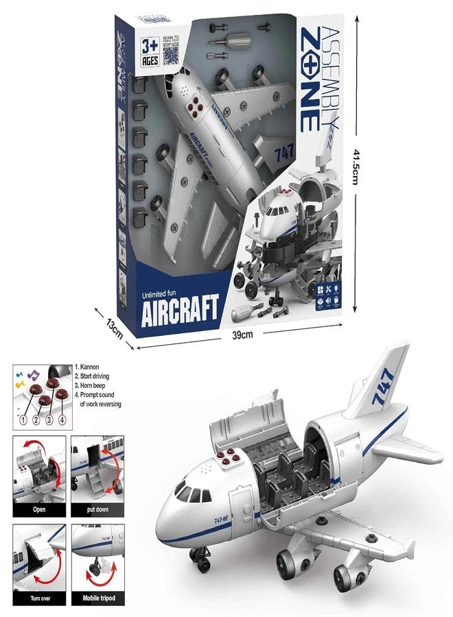 RahiGlow Large Passenger Airplane Turning Tools Lights Sounds - Image 5